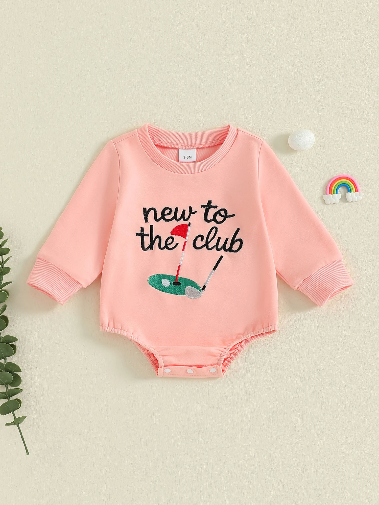 Adorable Infant Girls Autumn Playsuit with Cute Embroidered Alphabet Stylish Long Sleeves and Round Neckline Bubble Outfit
Adorable Infant Girls Autumn Playsuit with Cute Embroidered Alphabet Stylish Long Sleeves and Round Neckline Bubble Outfit