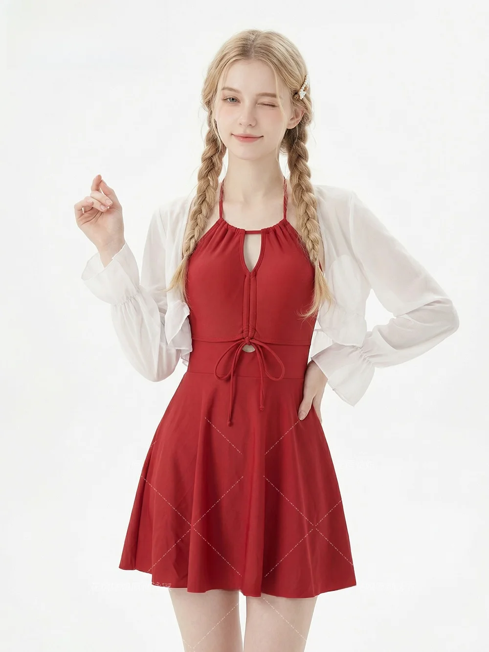 Ele One-Piece Swimsuit for Women Beautiful And Flattering Ideal for Hot Springs Casual Swimwear Breathable Polyester Spandex
Ele One-Piece Swimsuit for Women Beautiful And Flattering Ideal for Hot Springs Casual Swimwear Breathable Polyester Spandex