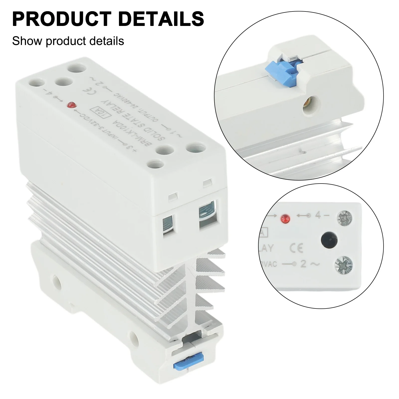 Integrated Rail Solid State Relay With Heat Sink 10A DC Control AC Single Phase Small SSRmodule BRM-LK10DA Relay
Integrated Rail Solid State Relay With Heat Sink 10A DC Control AC Single Phase Small SSRmodule BRM-LK10DA Relay