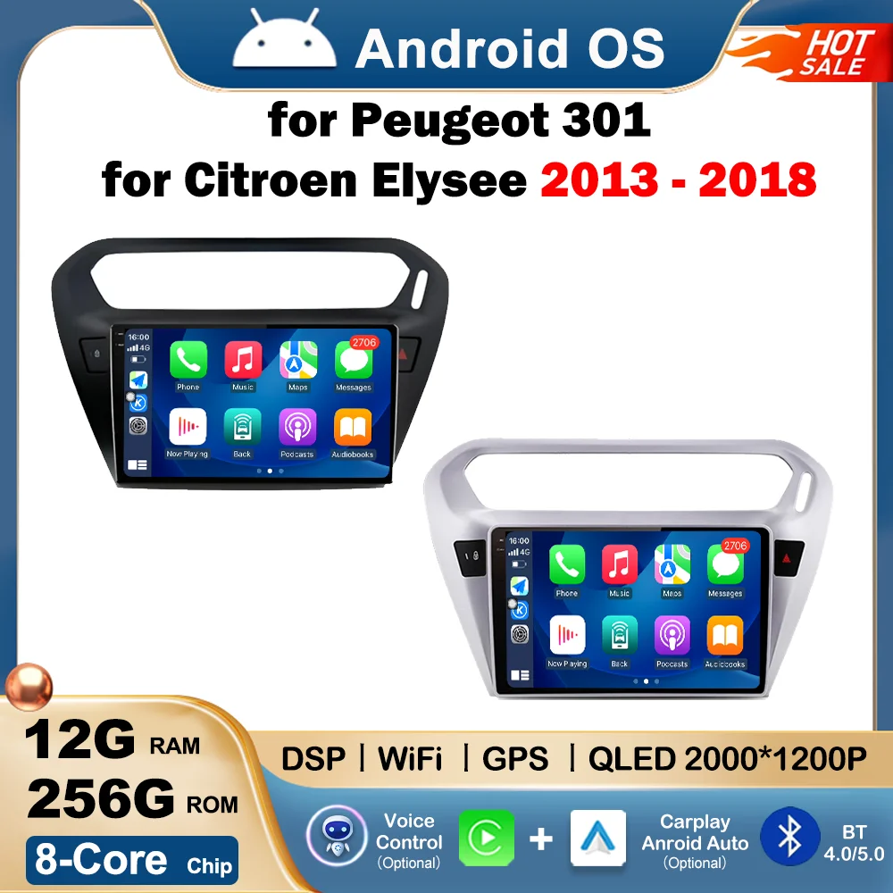 9 inch for Peugeot 301 for Citroen Elysee 2013 - 2018 Car Video Mulltmedia Player GPS Navi Android OS Carplay WiFi DSP Stereo BT
9 inch for Peugeot 301 for Citroen Elysee 2013 - 2018 Car Video Mulltmedia Player GPS Navi Android OS Carplay WiFi DSP Stereo BT