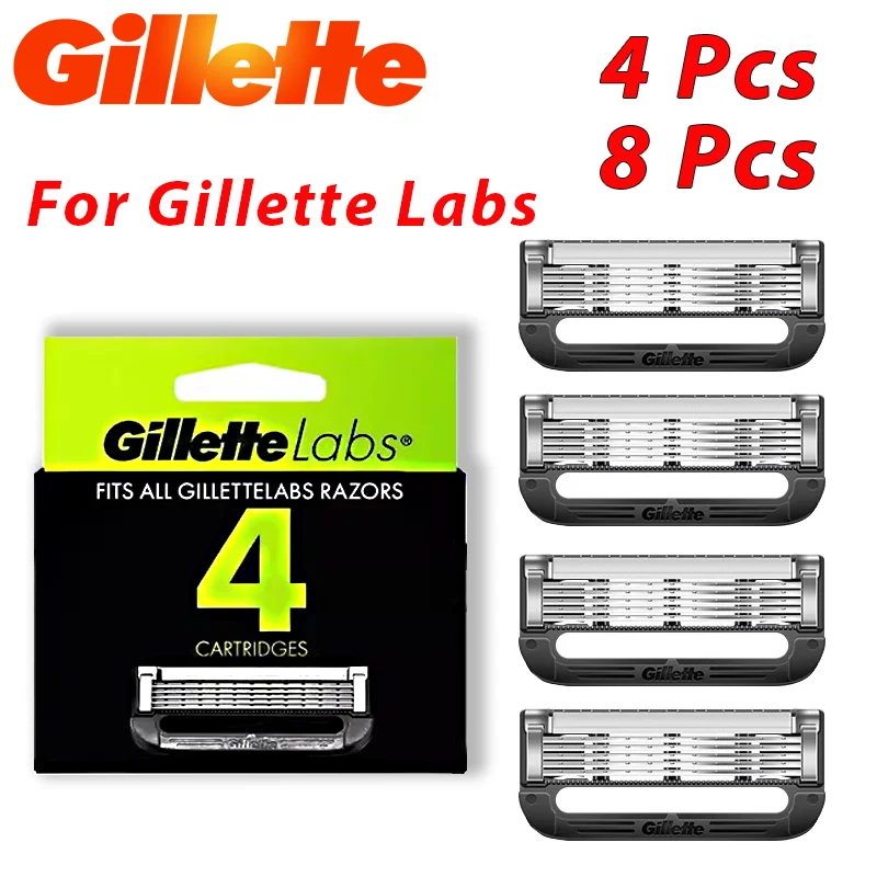 4/8 Pcs For Gillette Labs Razor blade For Gillette Labs Heated Razor blades Gillette labs series shaver head 5-layer razor blade
4/8 Pcs For Gillette Labs Razor blade For Gillette Labs Heated Razor blades Gillette labs series shaver head 5-layer razor blade