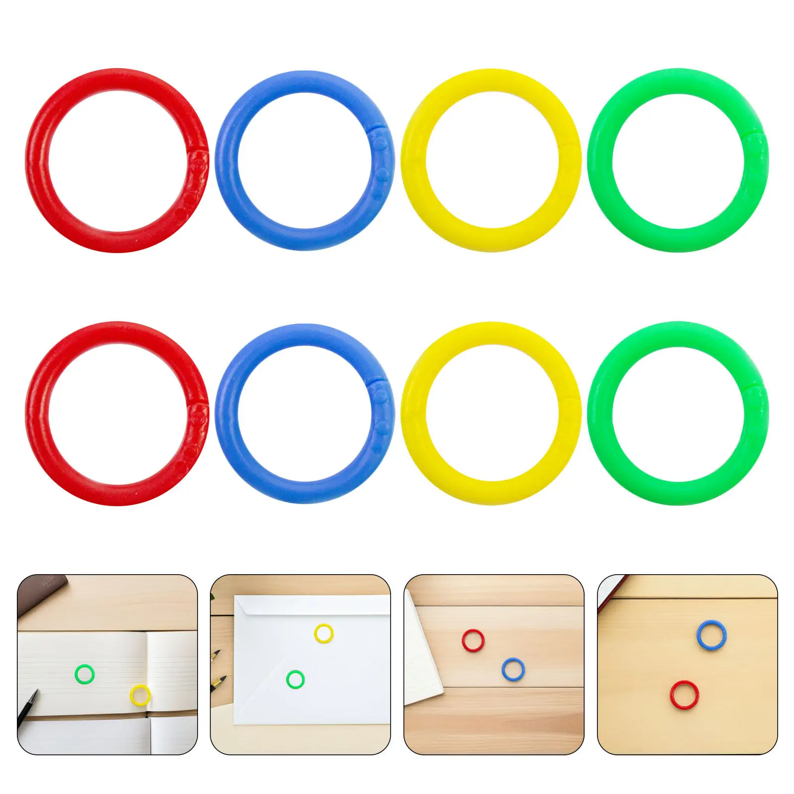 100Pcs Colored Plastic Loose Leaf Binder Rings Openable Book Rings for Scrapbook Flashcard Holder Cards Index Office School DIY
100Pcs Colored Plastic Loose Leaf Binder Rings Openable Book Rings for Scrapbook Flashcard Holder Cards Index Office School DIY