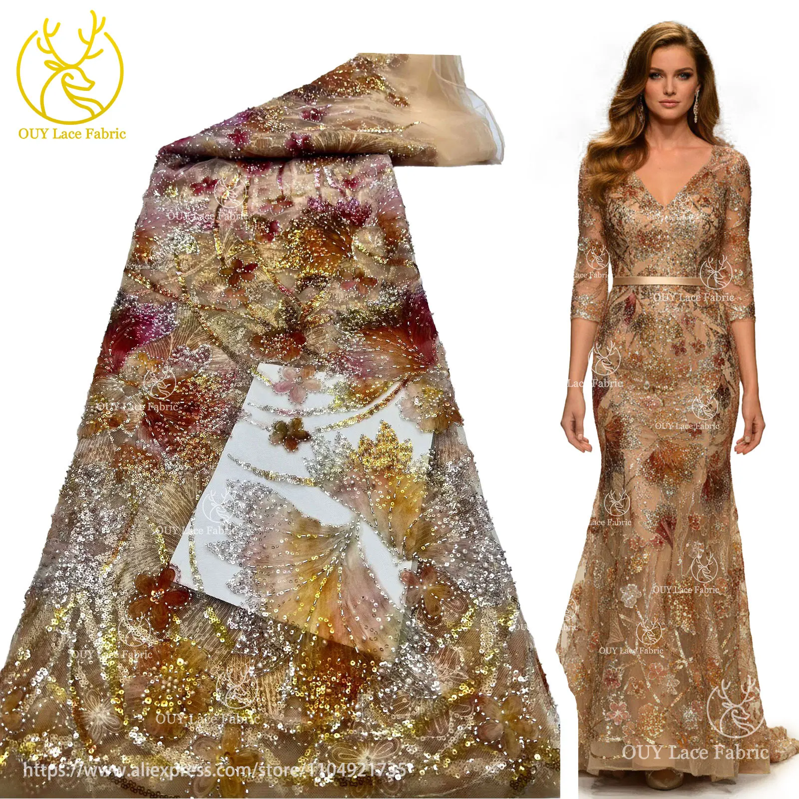 2024 Роскошная африканская французская кружевная ткань с бисером, 5 ярдов, нигерийский тюль с блестками, вышитая кружевная ткань для свадебных платьев
2024 Роскошная африканская французская кружевная ткань с бисером, 5 ярдов, нигерийский тюль с блестками, вышитая кружевная ткань для свадебных платьев