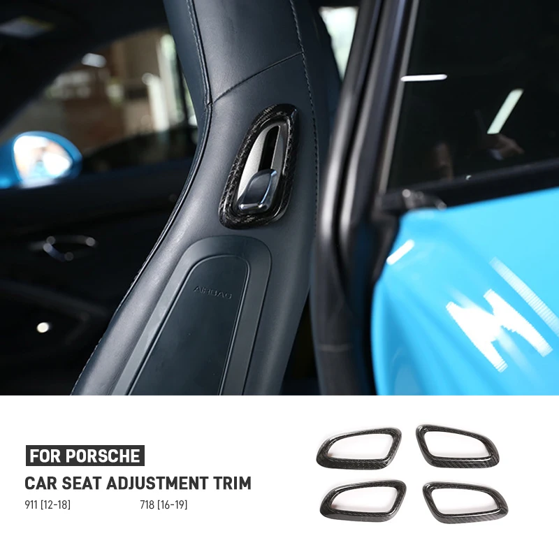 Dry Carbon Fiber For Porsche 911 2012-2018 718 2016-2019 Car Seat Handle Frame Seat Adjuster Button Panel Trim Cover Accessories
Dry Carbon Fiber For Porsche 911 2012-2018 718 2016-2019 Car Seat Handle Frame Seat Adjuster Button Panel Trim Cover Accessories