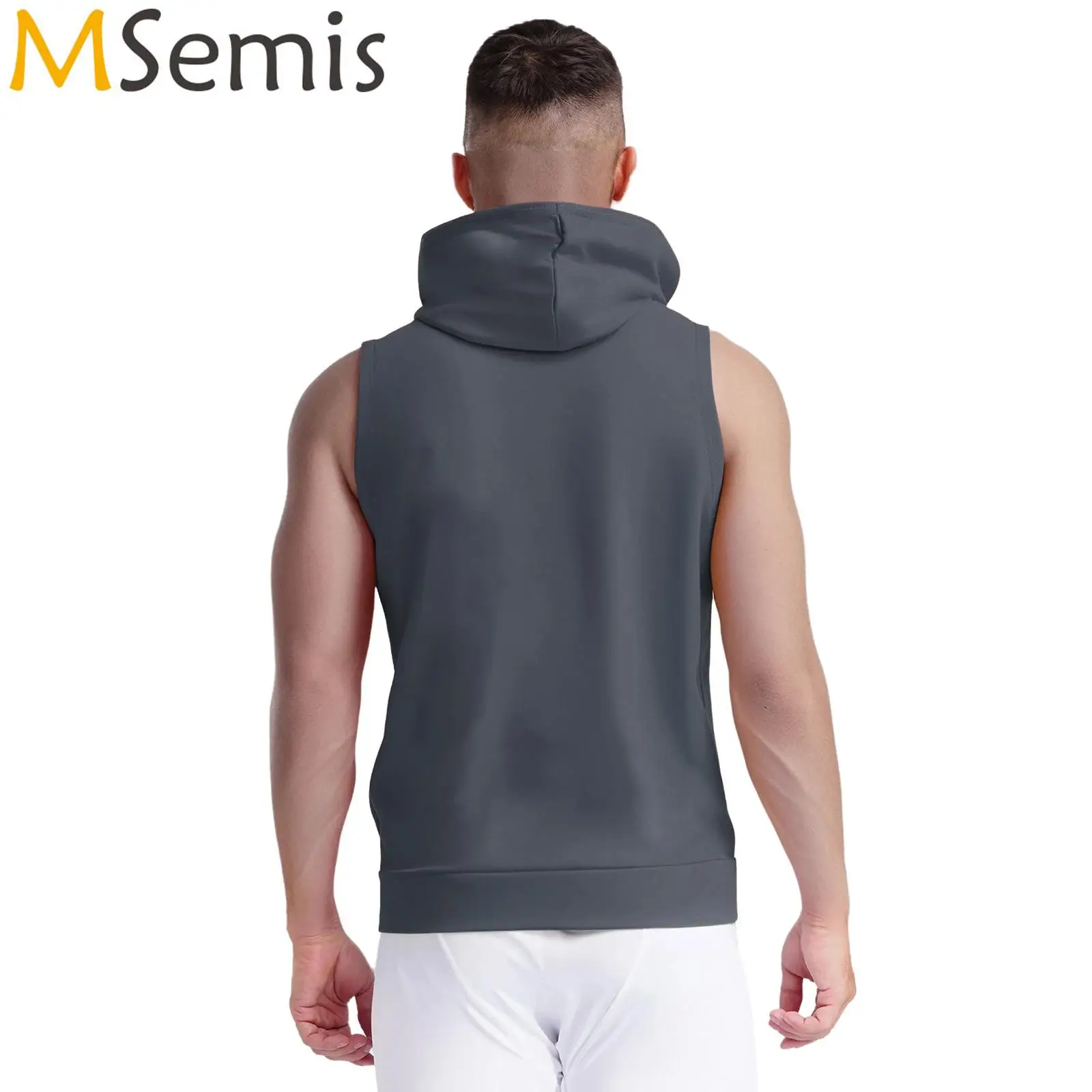 Mens Zipper Sports Hooded Tank Top Sleeveless Athletic Hoodie with Pockets for Gym Fitness Workout Basketball Cycling Costume
Mens Zipper Sports Hooded Tank Top Sleeveless Athletic Hoodie with Pockets for Gym Fitness Workout Basketball Cycling Costume