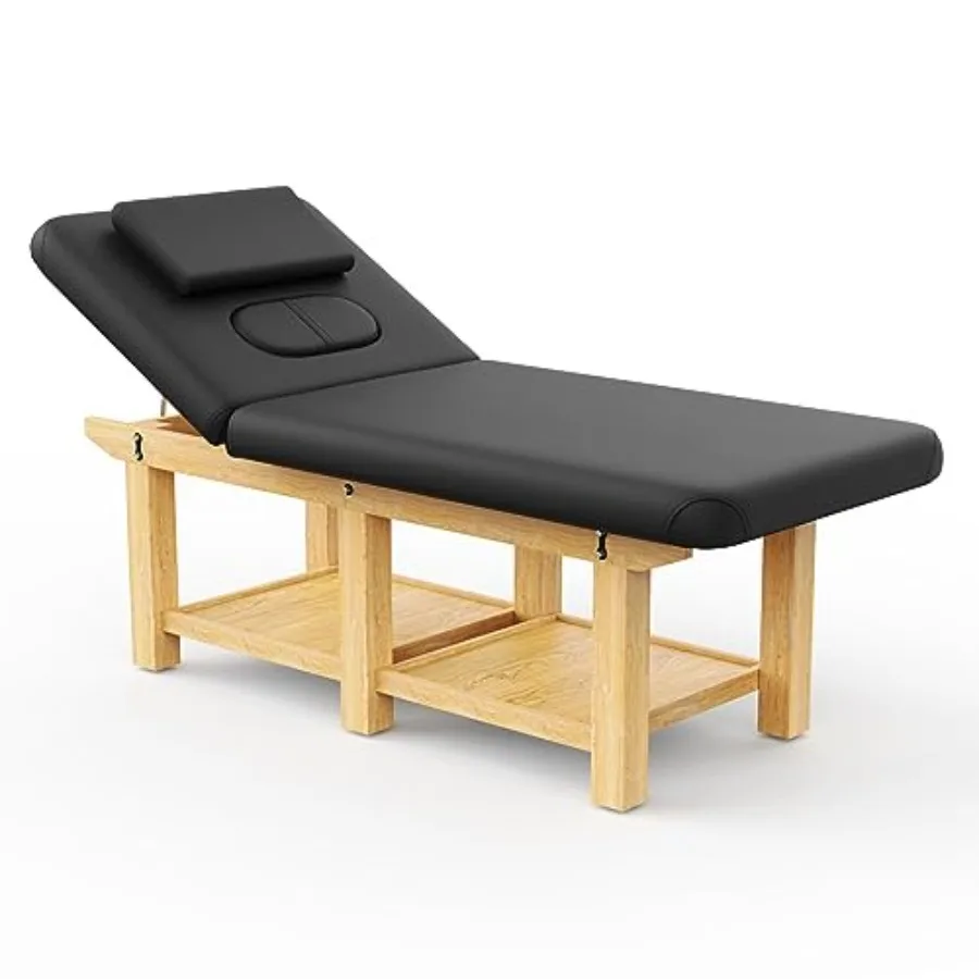 Wood Wide Stationary Massage Table for Treatment Table Physical Therapy Table Spa Facial Bed, PU Leather 31.5'' Wide 75'' Long
Wood Wide Stationary Massage Table for Treatment Table Physical Therapy Table Spa Facial Bed, PU Leather 31.5'' Wide 75'' Long