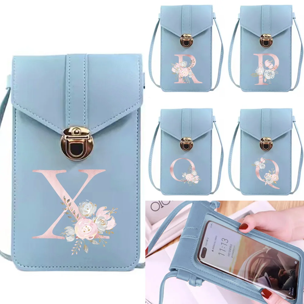 Mobile Phone Pack Fashion Mini Female Messenger Purse Pink Flower Pattern Printing Series Students Blue Simple Phone Bags
Mobile Phone Pack Fashion Mini Female Messenger Purse Pink Flower Pattern Printing Series Students Blue Simple Phone Bags