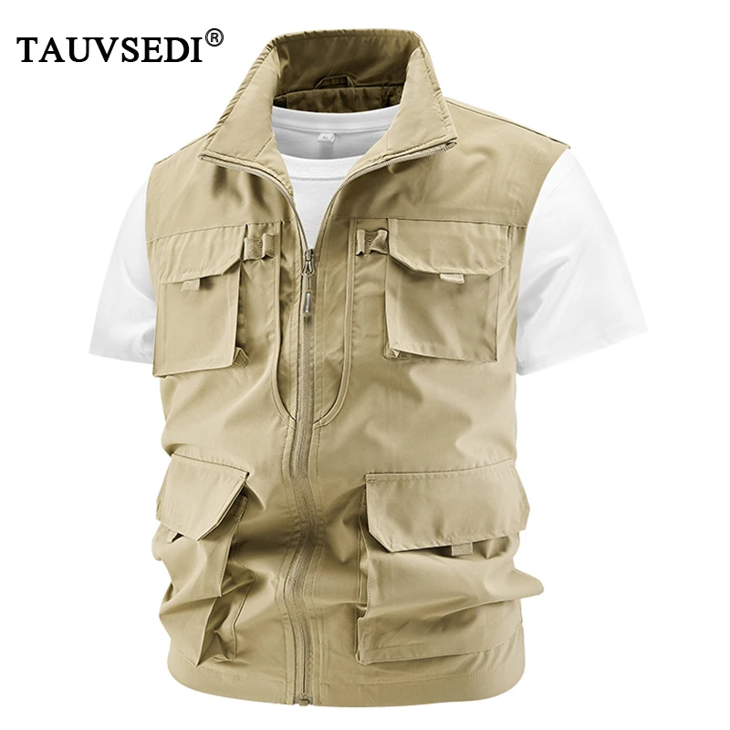 Summer Men Outdoor Cargo Breathable Sleeveless Vest Men Fishing Sport Multi-Pocket Vest Coat Man Casual Work Hike Vest Waistcoat
Summer Men Outdoor Cargo Breathable Sleeveless Vest Men Fishing Sport Multi-Pocket Vest Coat Man Casual Work Hike Vest Waistcoat