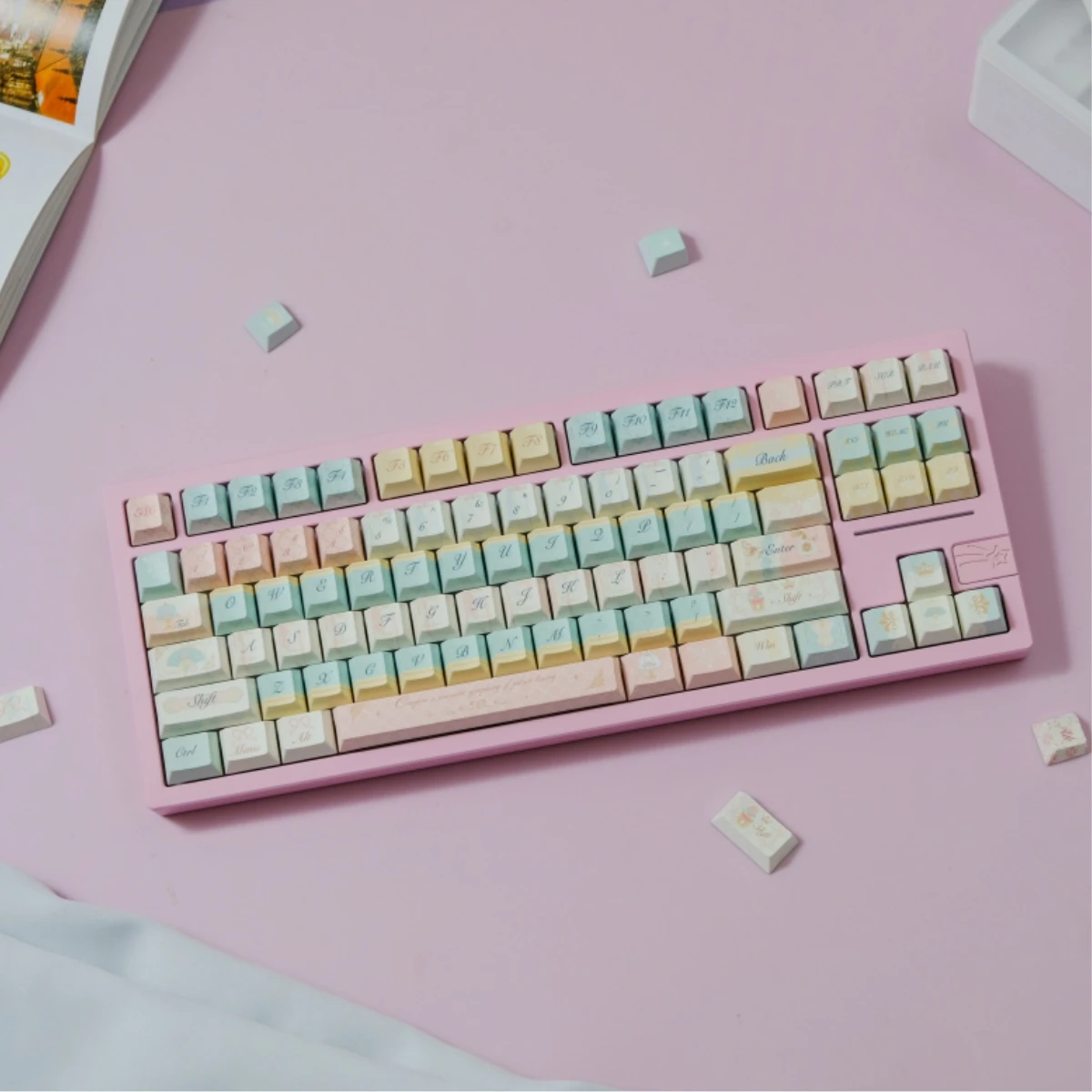 KBCaps 150-клавишные колпачки из ПБТ в сказочном стиле в стиле рококо, вишневый профиль для игровой механической клавиатуры MX Switch IOS 1,75U 2U Shift
KBCaps 150-клавишные колпачки из ПБТ в сказочном стиле в стиле рококо, вишневый профиль для игровой механической клавиатуры MX Switch IOS 1,75U 2U Shift
