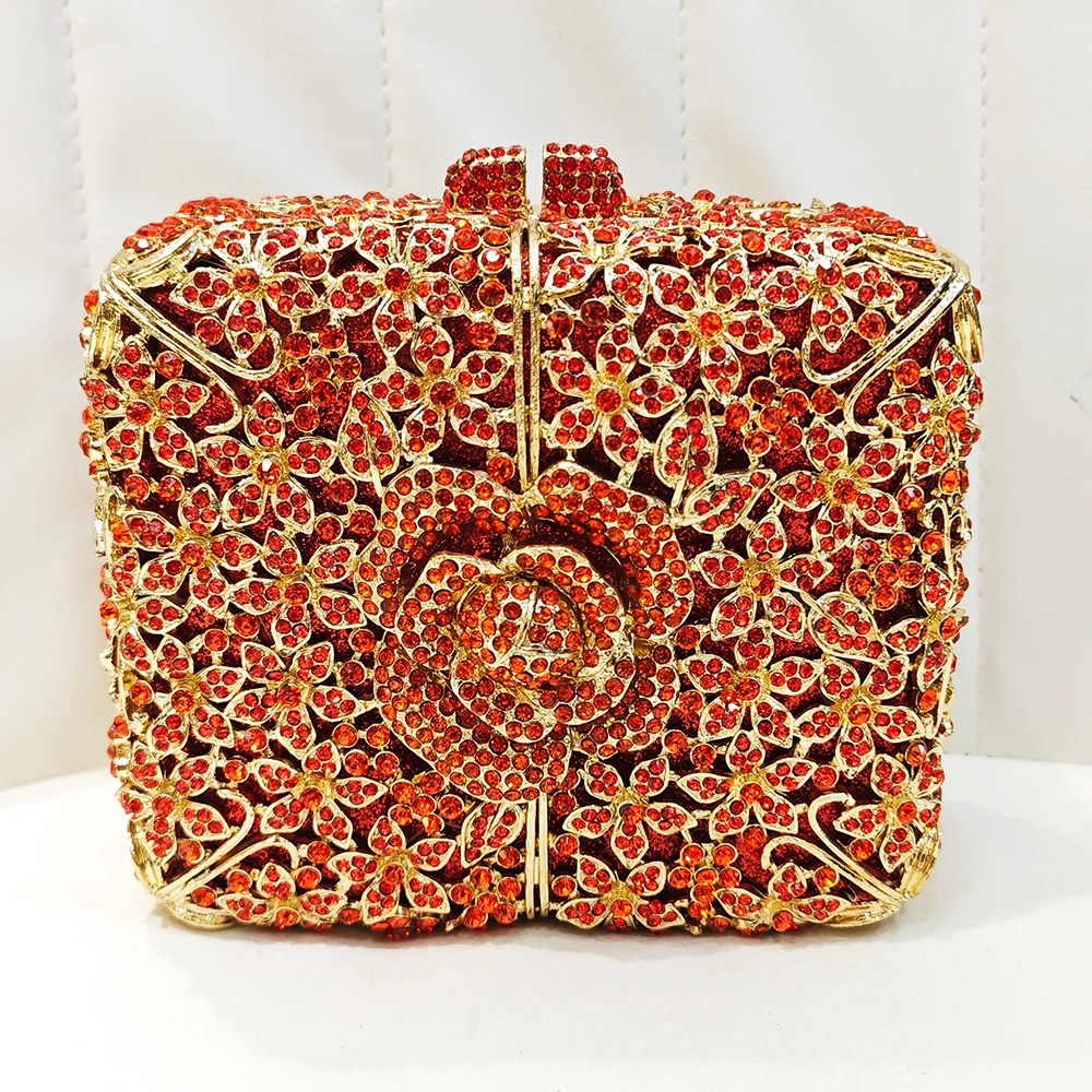 Silver/Red Square Flower Evening Bag Crystal Wedding Party Purses Diamond Hard Metal Floral Clutches Rhinestone Dinner Handbags
Silver/Red Square Flower Evening Bag Crystal Wedding Party Purses Diamond Hard Metal Floral Clutches Rhinestone Dinner Handbags