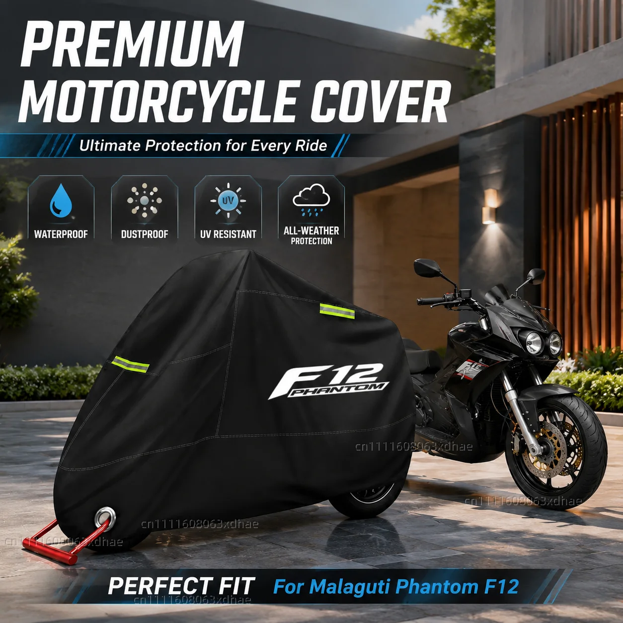 Outdoor Motorcycle Cover Waterproof Full Protection 190T Oxford Cloth For For Malaguti Phantom F12 1998-2012
Outdoor Motorcycle Cover Waterproof Full Protection 190T Oxford Cloth For For Malaguti Phantom F12 1998-2012