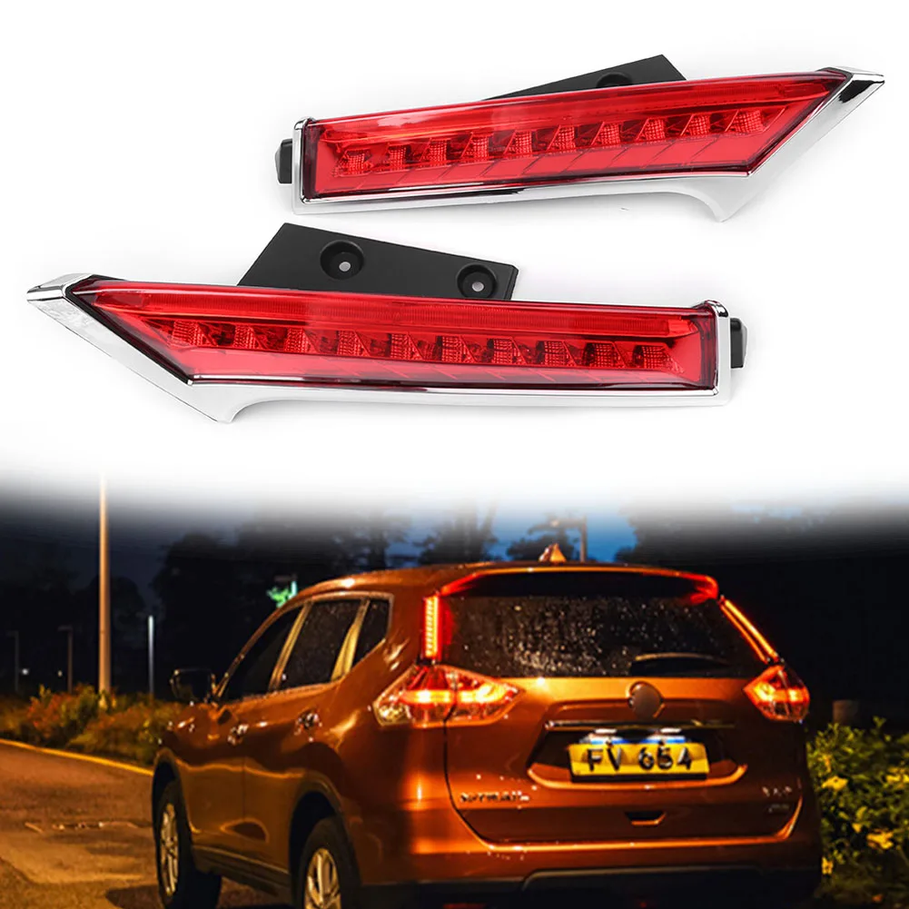 2PCS Car Rear Window Reflector Brake Light LED TailLight Accessories For Nissan Rogue X-Trail 2014 2015 2016 2017 2018
2PCS Car Rear Window Reflector Brake Light LED TailLight Accessories For Nissan Rogue X-Trail 2014 2015 2016 2017 2018