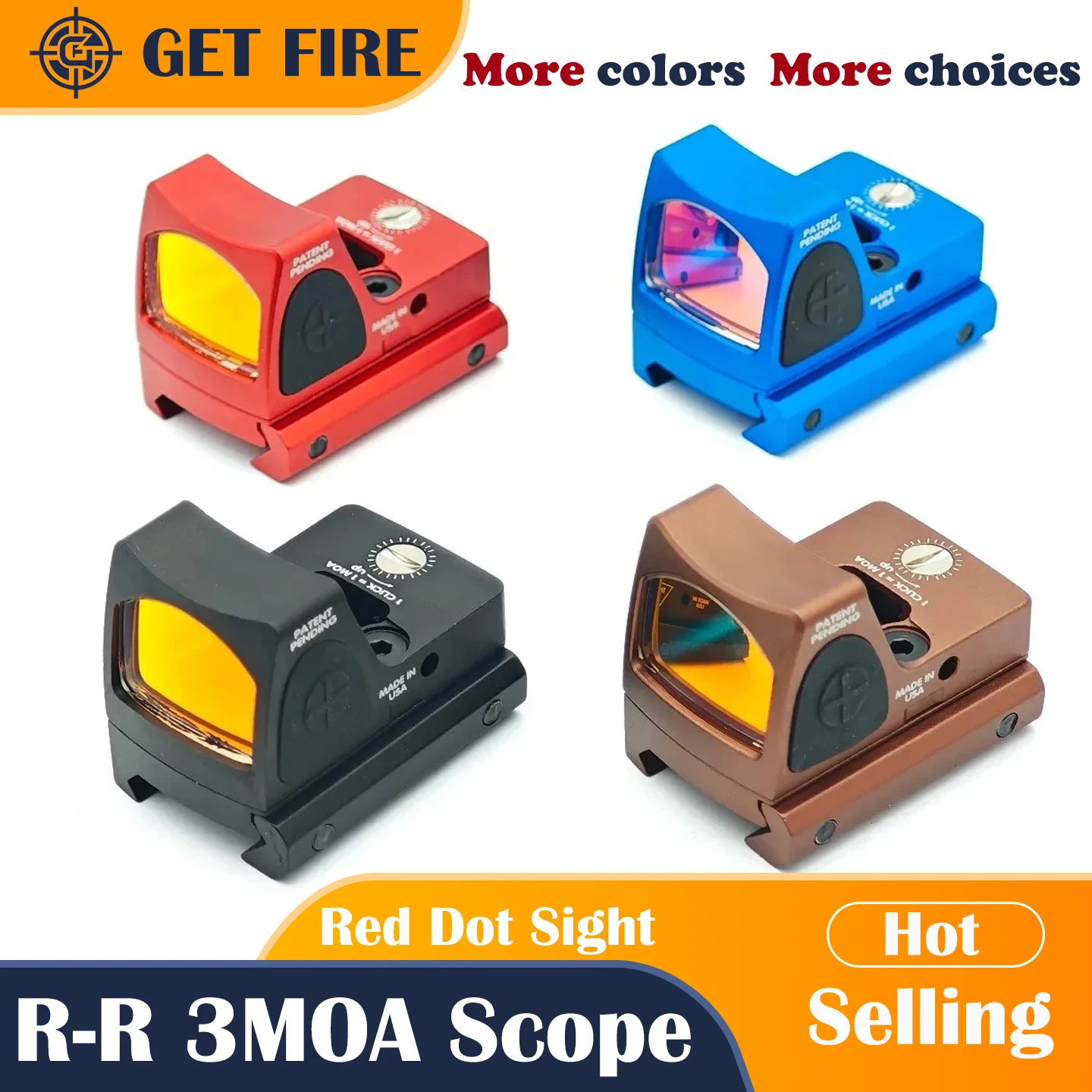 Tactical Mini Red Dot Reflex Sight 3.25 MOA R-R For Glock Pistol Scope w/ 20mm Mount
Tactical Mini Red Dot Reflex Sight 3.25 MOA R-R For Glock Pistol Scope w/ 20mm Mount
