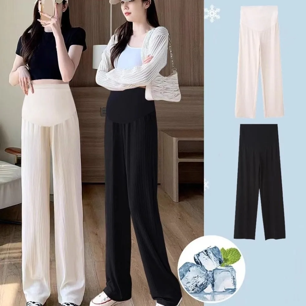 Loose Straight Leg Pants High Waist Ice Silk Casual Pants Pregnant Dropping Feeling Workout Trousers Wide Leg Pants Woman
Loose Straight Leg Pants High Waist Ice Silk Casual Pants Pregnant Dropping Feeling Workout Trousers Wide Leg Pants Woman