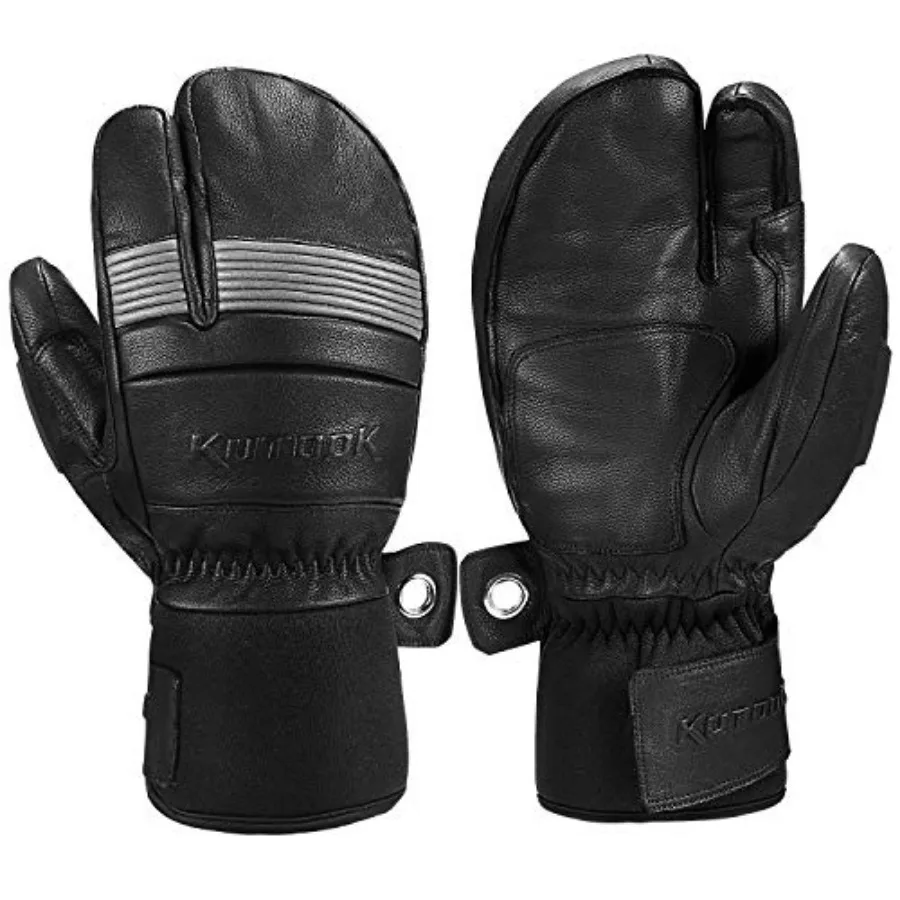 Ski Mittens with HIPORA Waterproof Membrane Goat Leather Gloves for Skiing Outdoor
Ski Mittens with HIPORA Waterproof Membrane Goat Leather Gloves for Skiing Outdoor