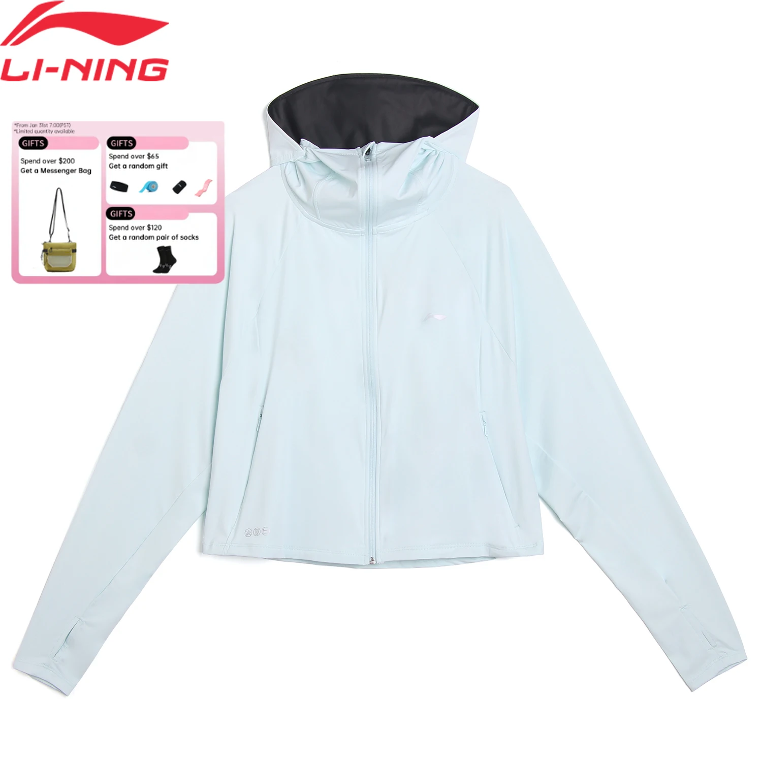 Li-Ning Women's Training Knitted Jackets 86%Polyamide 14%Elastane Loose Fit Comfortable LiNing Sports Fitness Coat AFDVK54
Li-Ning Women's Training Knitted Jackets 86%Polyamide 14%Elastane Loose Fit Comfortable LiNing Sports Fitness Coat AFDVK54