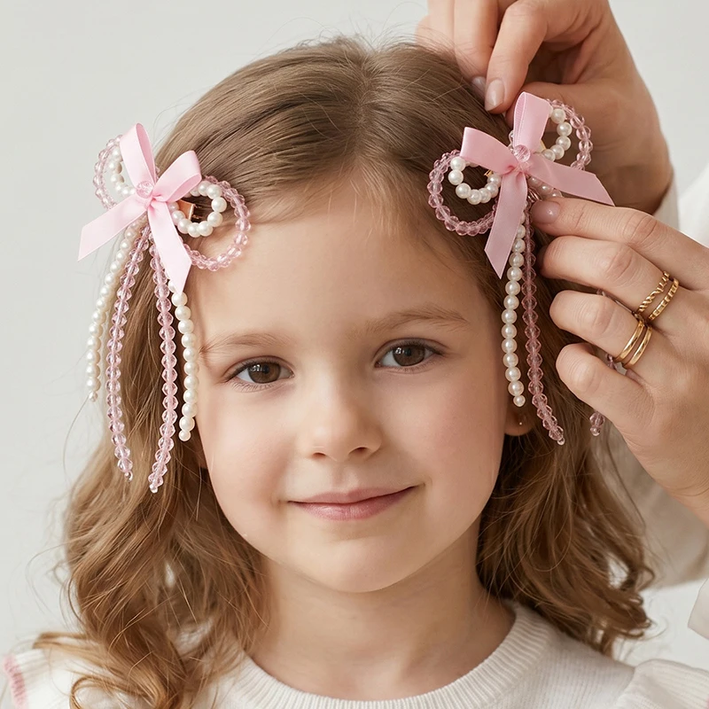 orean Sweet Pink Bow Hair Clips for Girls Kids Pearl Tassel Hairpins Cute Ribbon Flower Barrettes Princess Hair Accessories
orean Sweet Pink Bow Hair Clips for Girls Kids Pearl Tassel Hairpins Cute Ribbon Flower Barrettes Princess Hair Accessories