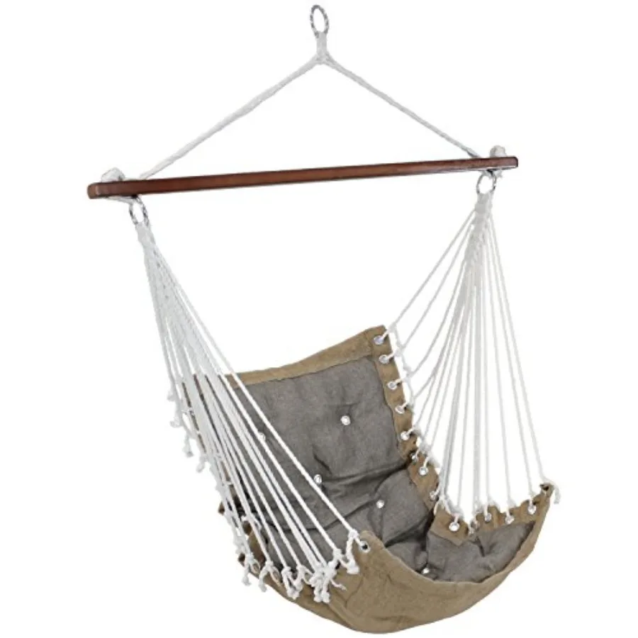 Sunnydaze Tufted Victorian Large Hanging Hammock Chair - Sturdy 300 Pound Capacity - Gray
Sunnydaze Tufted Victorian Large Hanging Hammock Chair - Sturdy 300 Pound Capacity - Gray