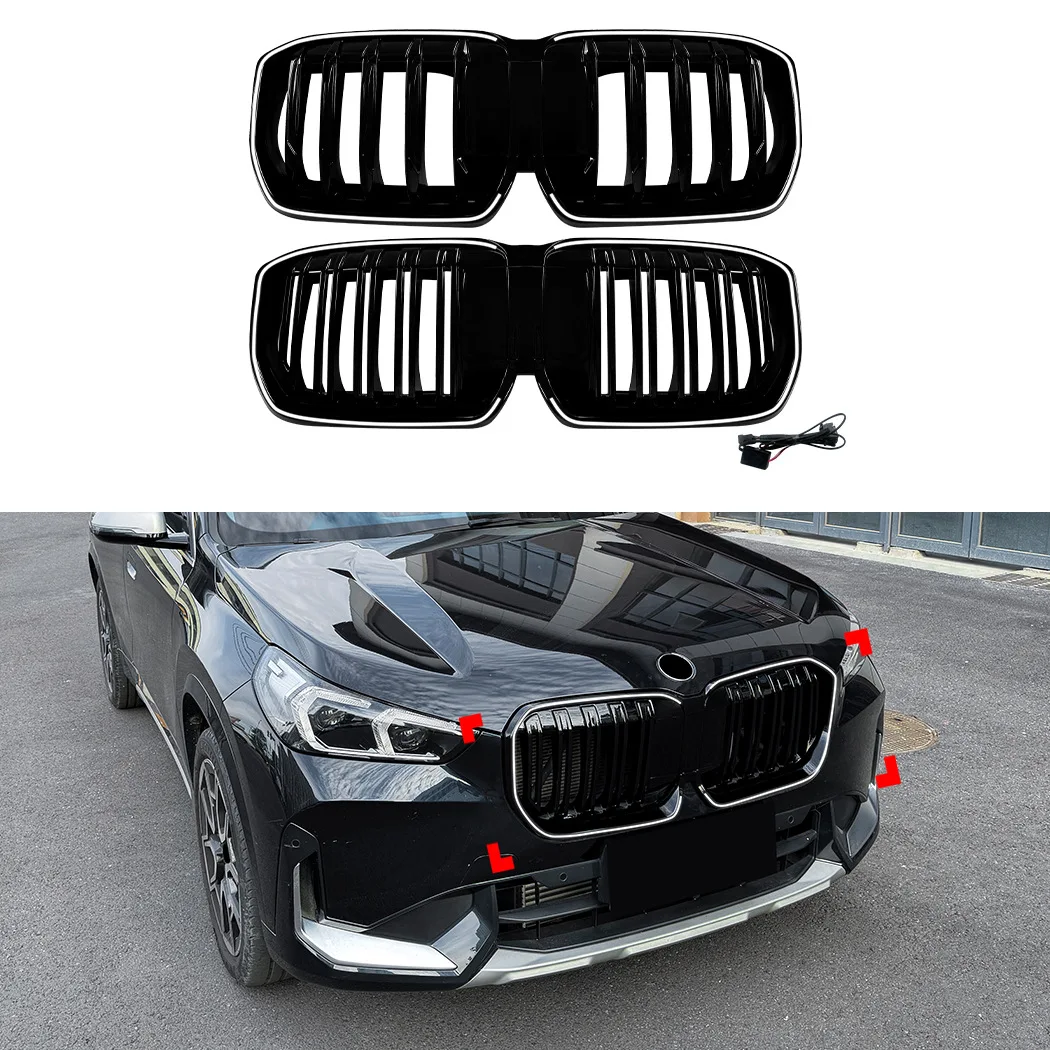 Applicable to BMW X1 iX1 U11 2023 + single-line dual-line LED luminous medium grid air intake grille modification
Applicable to BMW X1 iX1 U11 2023 + single-line dual-line LED luminous medium grid air intake grille modification