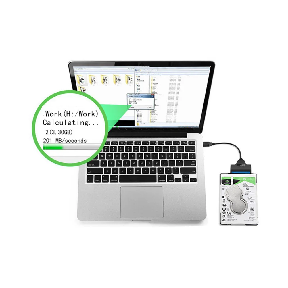 Hard Drive to USB 3 0 Converter for 2 5 Inch SSD Data Transfer External Adapter Converter Cable Black
Hard Drive to USB 3 0 Converter for 2 5 Inch SSD Data Transfer External Adapter Converter Cable Black