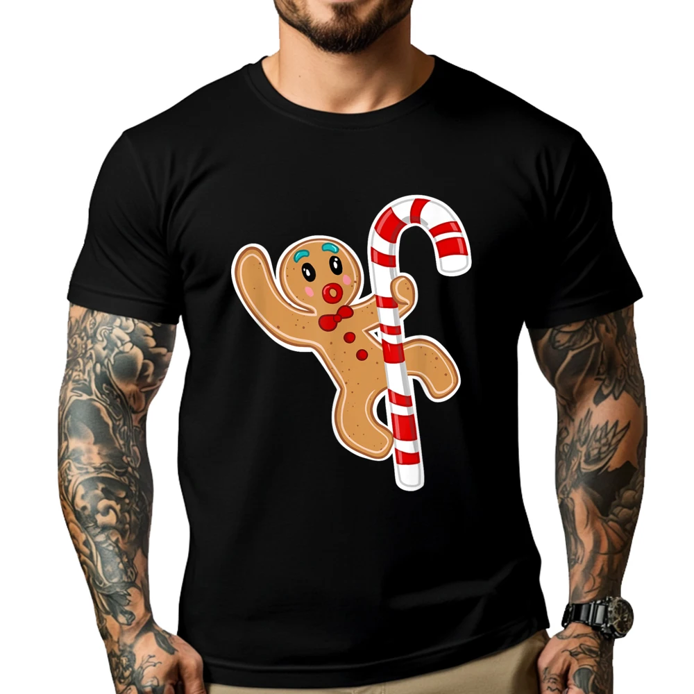 Gingerbread Man Riding A Candy Cane White Graphic Tee Unisex Vintage Graphic Tees Funny Shirt Gothic Style
Gingerbread Man Riding A Candy Cane White Graphic Tee Unisex Vintage Graphic Tees Funny Shirt Gothic Style