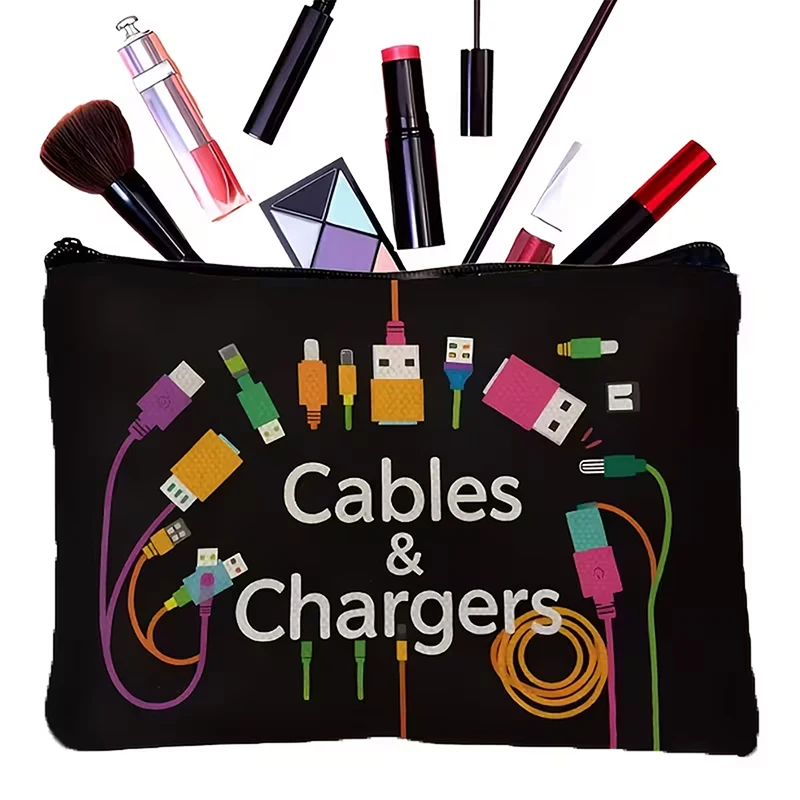Travel Cosmetic Bag Portable Makeup Storage Bag Purses Women Large Capacity Zipper Make Up Organizer Data cable storage bag
Travel Cosmetic Bag Portable Makeup Storage Bag Purses Women Large Capacity Zipper Make Up Organizer Data cable storage bag