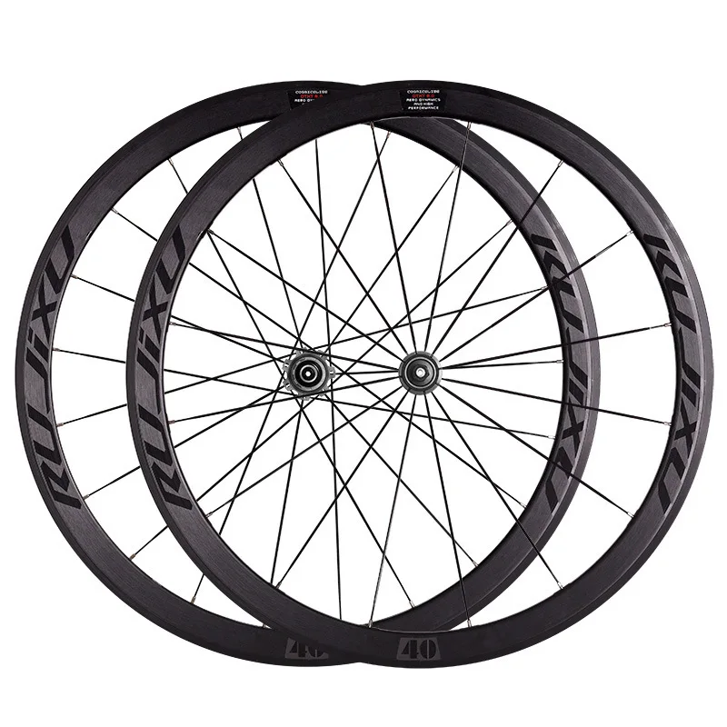 RUJIXU DTXT-2.0 700C 30/40/50mm Carbon Hub V-Brake Black Road Wheelset
RUJIXU DTXT-2.0 700C 30/40/50mm Carbon Hub V-Brake Black Road Wheelset