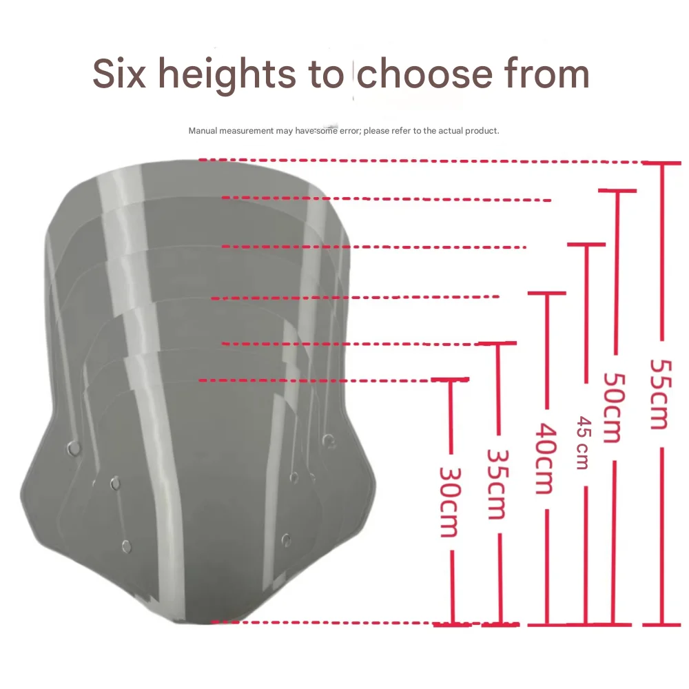 For NS125GU modified heightened front windshield chest protector accessory, no-drill installation.
For NS125GU modified heightened front windshield chest protector accessory, no-drill installation.