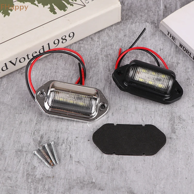 2Pcs 6LED Truck License Plate Light Car Truck Bus Trailer Tail Lamp Side Bulb 12-24V Motorcycle Signal Light Car Accessories
2Pcs 6LED Truck License Plate Light Car Truck Bus Trailer Tail Lamp Side Bulb 12-24V Motorcycle Signal Light Car Accessories