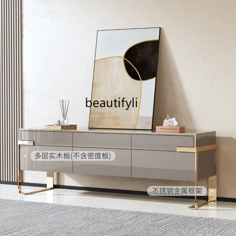 V Italian light luxury TV cabinet Hong Kong light luxury floor cabinet simple postmodern bedroom video cabinet
V Italian light luxury TV cabinet Hong Kong light luxury floor cabinet simple postmodern bedroom video cabinet