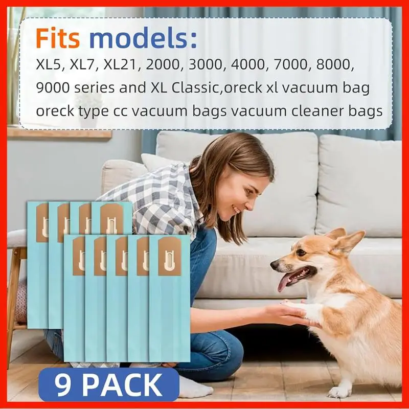 9 Pack PK80009 Vacuum Spare Parts Accessories Cleaner Bags For Oreck XL XL2000 XL8000 XL9000 And Commercial Series
9 Pack PK80009 Vacuum Spare Parts Accessories Cleaner Bags For Oreck XL XL2000 XL8000 XL9000 And Commercial Series