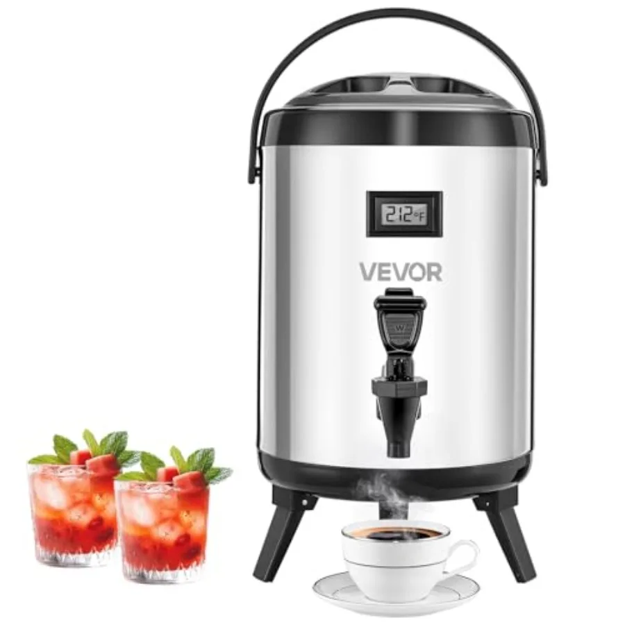 Insulated Beverage Dispenser, /6L Stainless Steel Thermal Drink Server with Spigot and Temp Display, Suitable for Hot and Cold
Insulated Beverage Dispenser, /6L Stainless Steel Thermal Drink Server with Spigot and Temp Display, Suitable for Hot and Cold