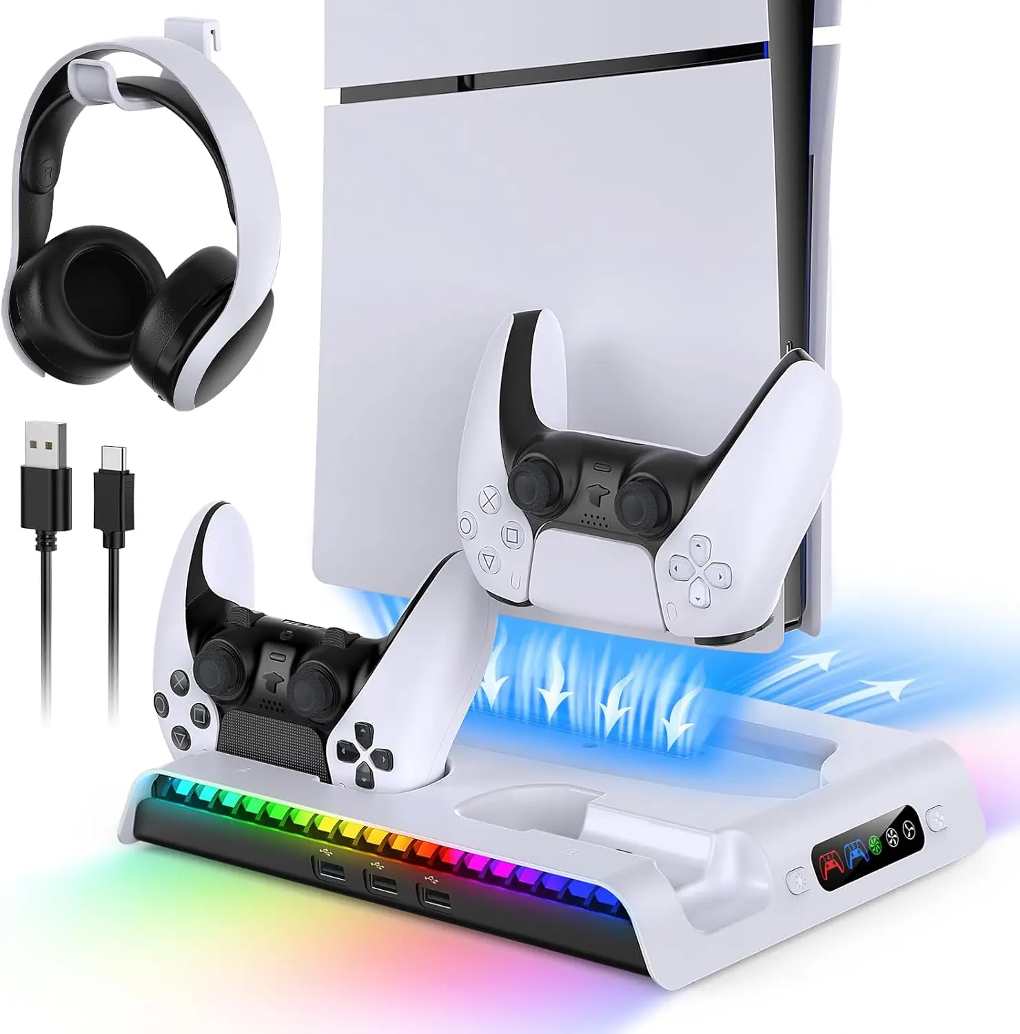 Док-станция Ipega с RGB-подсветкой, охлаждающий вентилятор для Playstation 5 Slim, с дисками и цифровыми версиями, Type-C, подставка для зарядного устройства
Док-станция Ipega с RGB-подсветкой, охлаждающий вентилятор для Playstation 5 Slim, с дисками и цифровыми версиями, Type-C, подставка для зарядного устройства