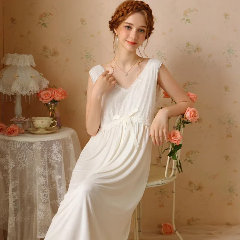 Women Sexy Sleeveless Night Dress Summer Sweet Nightwear Lace Modal Nightgown Princess Lingerie Sleepwear Fairy Dress Nightwear
Women Sexy Sleeveless Night Dress Summer Sweet Nightwear Lace Modal Nightgown Princess Lingerie Sleepwear Fairy Dress Nightwear