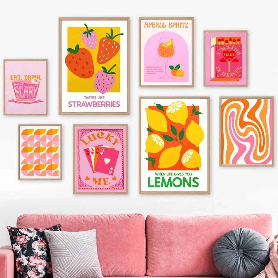 Match Strawberry Lemon Cards, Cocktails, Drink Retro Wall Art, Canvas Painting, Posters and Prints, Wall Pictures, Kitchen Bar D
Match Strawberry Lemon Cards, Cocktails, Drink Retro Wall Art, Canvas Painting, Posters and Prints, Wall Pictures, Kitchen Bar D