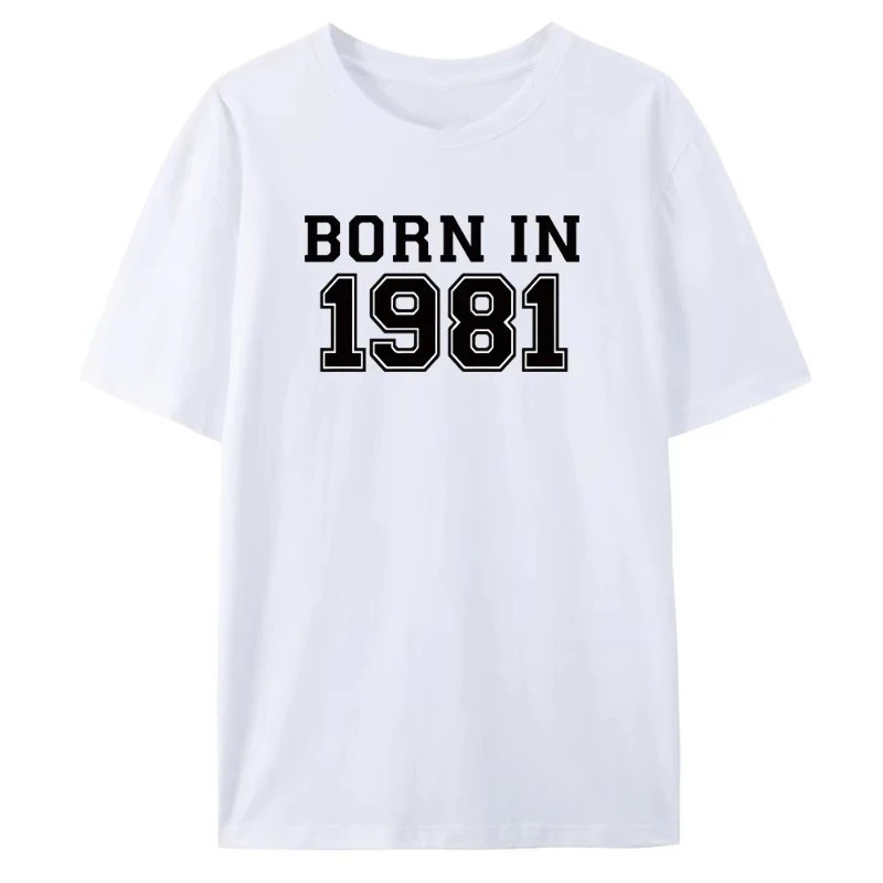 BornIn1981 Винтажная классическая летняя крутая свободная повседневная хлопковая мужская и женская футболка с круглым вырезом, верхняя одежда BornIn1981
BornIn1981 Винтажная классическая летняя крутая свободная повседневная хлопковая мужская и женская футболка с круглым вырезом, верхняя одежда BornIn1981