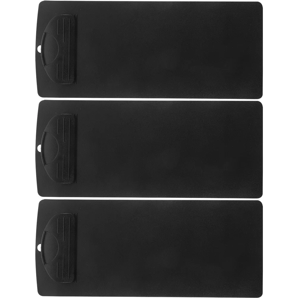 3Pcs Black Clipboard Portable File Clips Writing Support Board for Office Classroom Logistics Document Storage Clipboards
3Pcs Black Clipboard Portable File Clips Writing Support Board for Office Classroom Logistics Document Storage Clipboards