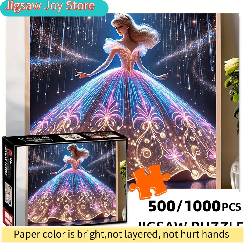 Пазл-головоломка «Сияющая звездная принцесса» (500 элементов) - Яркие смешанные цвета, высококачественная бумага, элегантная упаковка, DIY
Пазл-головоломка «Сияющая звездная принцесса» (500 элементов) - Яркие смешанные цвета, высококачественная бумага, элегантная упаковка, DIY