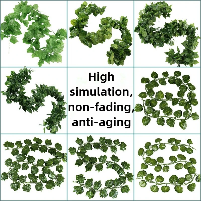Simulation vine grape leaf evergreen vine plant pipe ceiling decoration creeper vine leaf
Simulation vine grape leaf evergreen vine plant pipe ceiling decoration creeper vine leaf