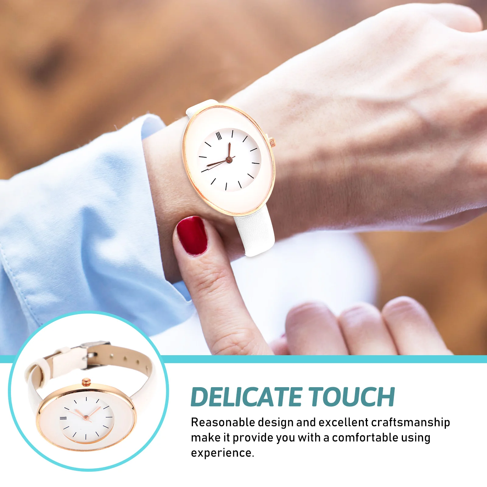 Quartz Watch Women White Casual High Grade Imitation Strap Durable Material Ladies Watches Girls Fashion Quartz Wrist
Quartz Watch Women White Casual High Grade Imitation Strap Durable Material Ladies Watches Girls Fashion Quartz Wrist