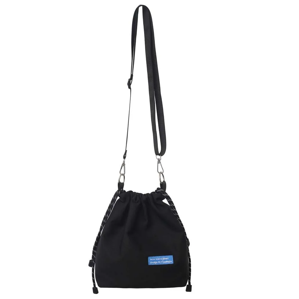 Nylon Drawstring Bucket Bag Storage Casual Korean Style Shoulder Bag All-match Handbag Men Crossbody Bag Outdoor
Nylon Drawstring Bucket Bag Storage Casual Korean Style Shoulder Bag All-match Handbag Men Crossbody Bag Outdoor