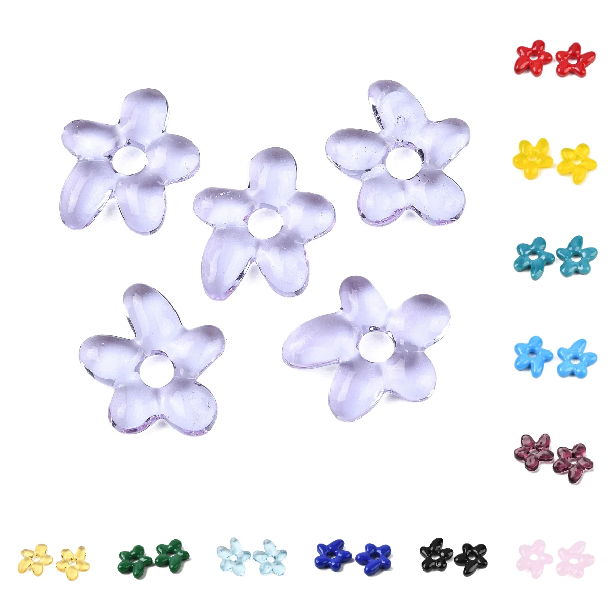 20pcs Handmade Lampwork Flower Beads Colorful Loose Spacer Beads for DIY Necklace Earrings Jewelry Making Accessories 18x17x4mm
20pcs Handmade Lampwork Flower Beads Colorful Loose Spacer Beads for DIY Necklace Earrings Jewelry Making Accessories 18x17x4mm