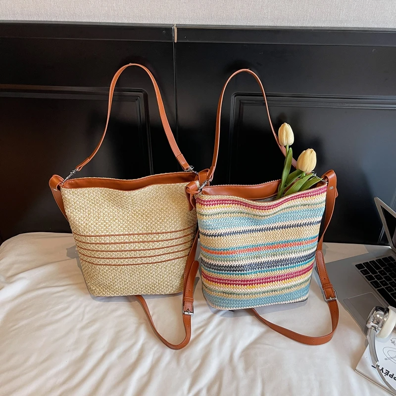 Ladies Fashion Summer Straw Crossbody Bag Women Beach Holiday Shopping Woven Shoulder Handbag Messenger Purses For Women Bags
Ladies Fashion Summer Straw Crossbody Bag Women Beach Holiday Shopping Woven Shoulder Handbag Messenger Purses For Women Bags