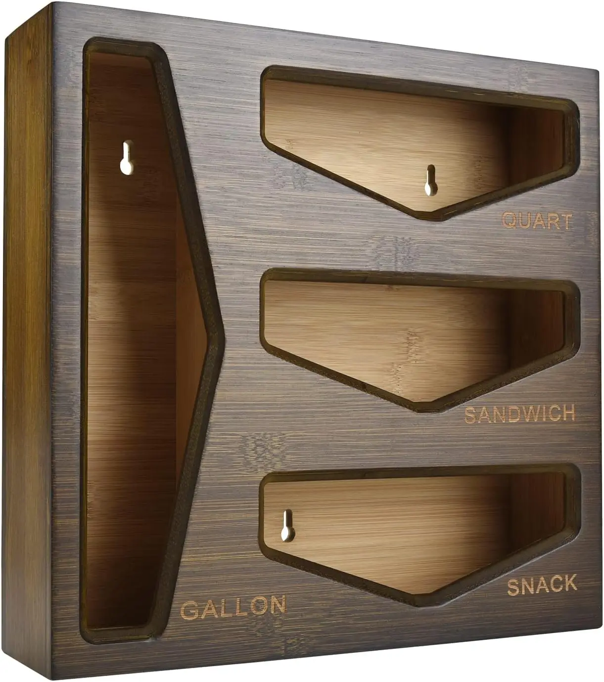 Bamboo Bag Storage Organizer for Kitchen Drawer, Baggie organizer, Compatible with Gallon, Quart, Sandwich and Snack Variety
Bamboo Bag Storage Organizer for Kitchen Drawer, Baggie organizer, Compatible with Gallon, Quart, Sandwich and Snack Variety