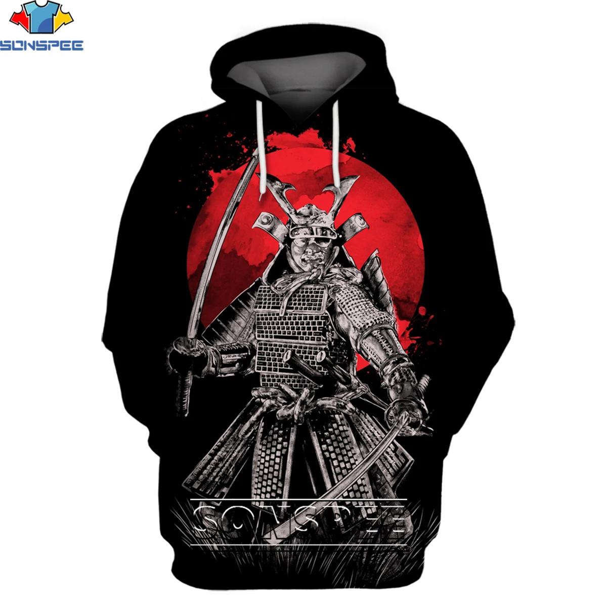 SONSPEE 3D Print Japanese Samurai Men's Hoodies Casual Streetwear Harajuku Ghost Long Sleeve Loose Hip Hop Tops Black Pullover
SONSPEE 3D Print Japanese Samurai Men's Hoodies Casual Streetwear Harajuku Ghost Long Sleeve Loose Hip Hop Tops Black Pullover