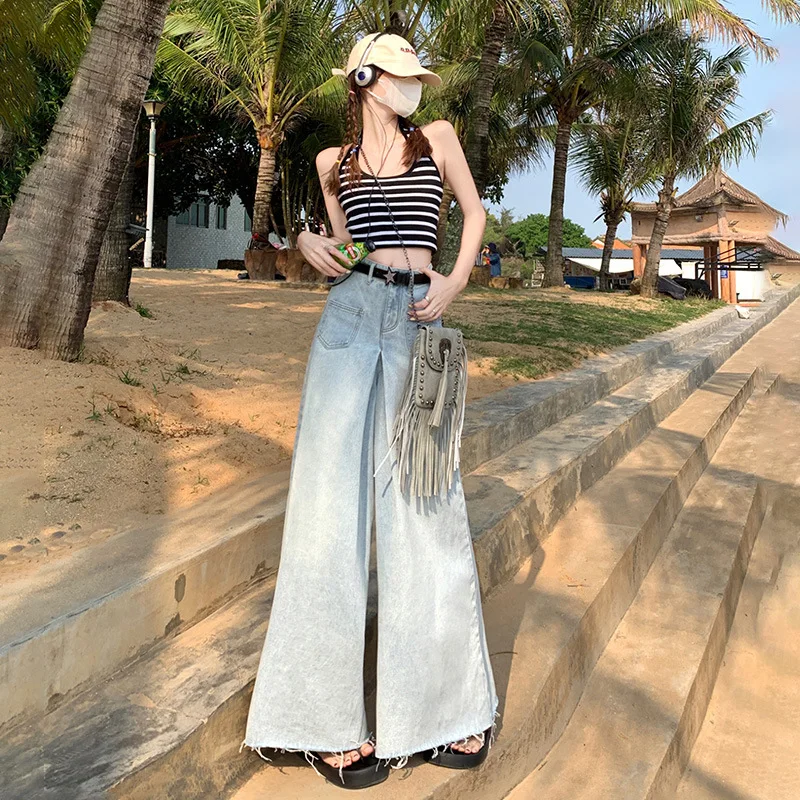 Korean Streetwear Jeans Vintage High Waist Straight Loose Wide Leg Pants Fashion Casual Y2k Women's Jeans Flare Pants Y2k Jeans
Korean Streetwear Jeans Vintage High Waist Straight Loose Wide Leg Pants Fashion Casual Y2k Women's Jeans Flare Pants Y2k Jeans