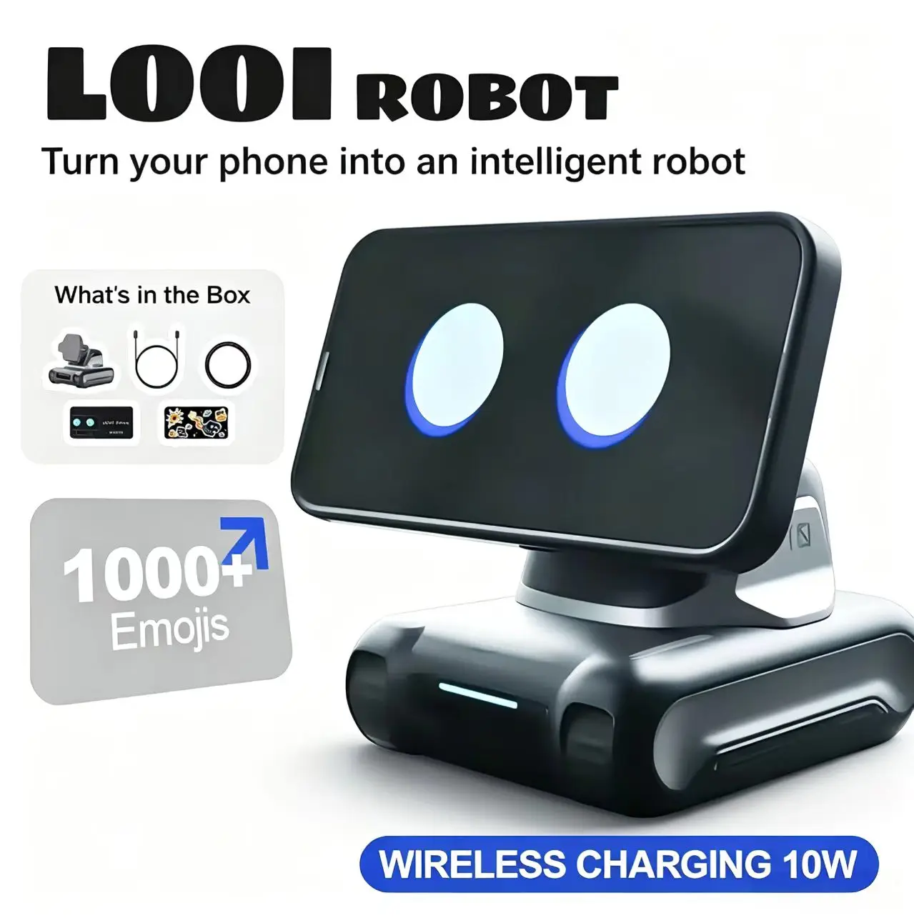 LOOI Robot L-01 AI Desktop Robot ChatGPT Voice Companion Magnetic Wireless Charging Smart Toy Gift for Tech Enthusiasts
LOOI Robot L-01 AI Desktop Robot ChatGPT Voice Companion Magnetic Wireless Charging Smart Toy Gift for Tech Enthusiasts