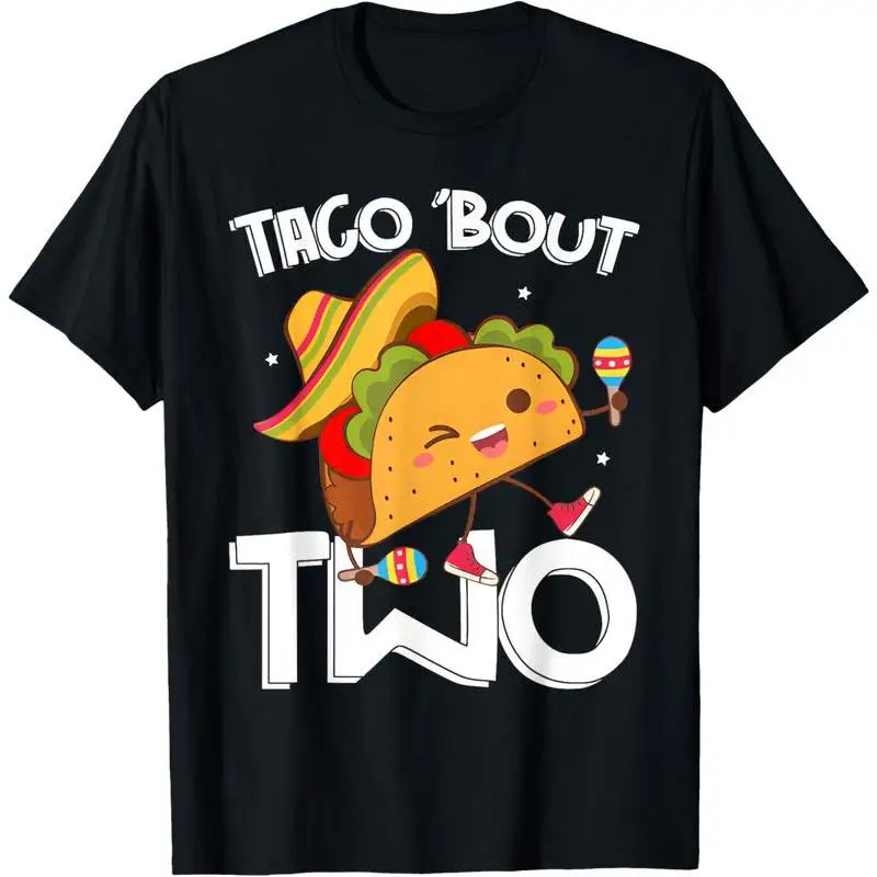 Funny 2nd Birthday T-shirt, "Taco 'Bout Two" Boys Girls Toddler Graphic Tee, Mexican Themed Kids Party Outfit
Funny 2nd Birthday T-shirt, "Taco 'Bout Two" Boys Girls Toddler Graphic Tee, Mexican Themed Kids Party Outfit