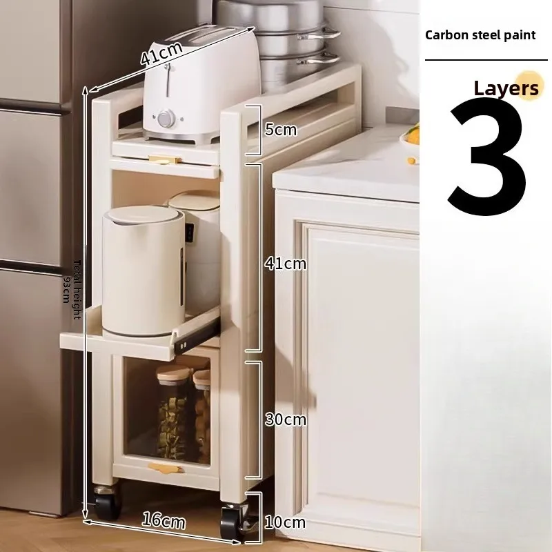 360° Rotating Door Gap Storage System - Slide-Out Refrigerator & Kitchen Organizer Dustproof Narrow Cabinet with Mobile Design
360° Rotating Door Gap Storage System - Slide-Out Refrigerator & Kitchen Organizer Dustproof Narrow Cabinet with Mobile Design