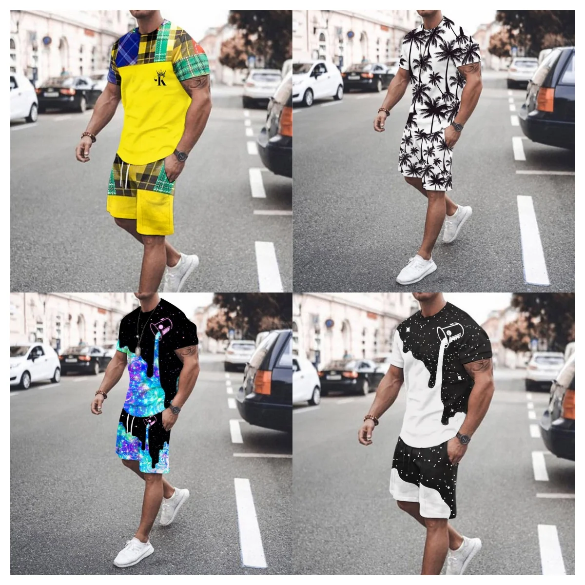 Новинка 2025 года, мужская футболка с короткими рукавами, летние топы большого размера с градиентным узором, модная уличная мужская рубашка для покера, дышащая спортивная одежда
Новинка 2025 года, мужская футболка с короткими рукавами, летние топы большого размера с градиентным узором, модная уличная мужская рубашка для покера, дышащая спортивная одежда